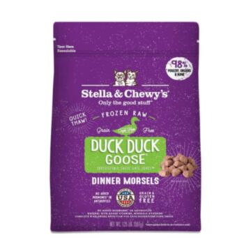 Stella & Chewys Cat Food - Frozen Raw Dinner Morsels - Duck Duck Goose 1.25lb