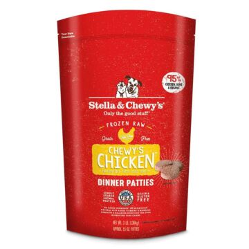 Stella & Chewys Dog Food - Frozen Raw Dinner Patties - Chewy’s Chicken 12lb