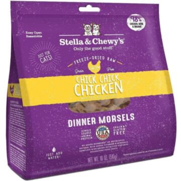 Stella & Chewys Cat Food - Freeze-Dried Dinner Morsels - Chick Chick Chicken