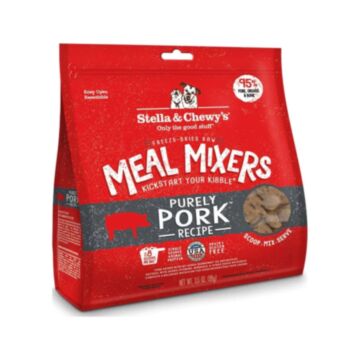 Stella & Chewys Dog Food - Freeze-Dried Meal Mixer - Purely Pork 18oz