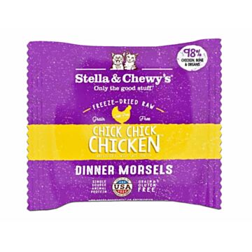 Stella & Chewys Cat Food - Freeze-Dried Dinner Morsels - Chick Chick Chicken 7g (Trial Pack)
