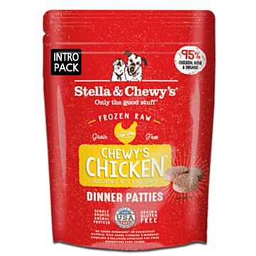 Stella & Chewys Dog Food - Frozen Raw Dinner Patties - Chewy’s Chicken 6lb