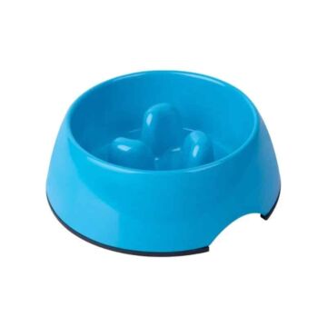 Super Design Pet Feeder - Slow Feed Bowl - Blue (XL)