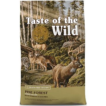 Taste Of The Wild Dog Food - Grain Free Pine Forest - Venison & Legumes 12.2kg