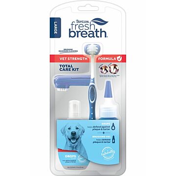 Tropiclean Fresh Breath Kit for Large Dogs - Certified Wellness Collection Vet Strength Total Care Kit - EXP 31/07/2024