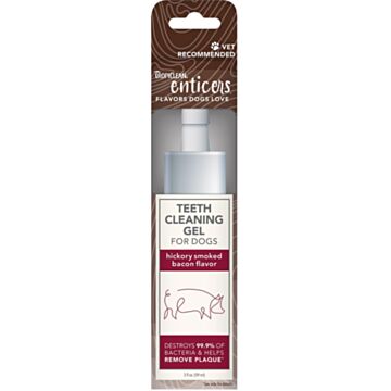 Tropiclean Enticers Teeth Cleaning Gel for Dogs - Hickory Smoked Bacon Flavor 2oz