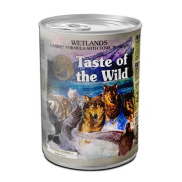 Taste Of The Wild Dog Wet Food - Grain Free Wetlands Canine Formula with Fowl in Gravy 390g