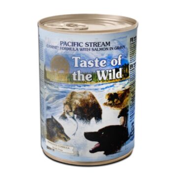 Taste Of The Wild Dog Wet Food - Grain Free Pacific Stream Canine Formula with Salmon in Gravy 390g