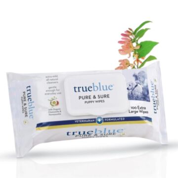 TrueBlue Pure and Sure Puppy Wipes 100ct