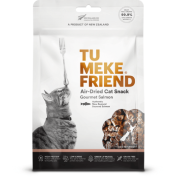 Tu Meke Friend Cat Snacks - Air-Dried Grain Free - Gourmet Salmon 120g