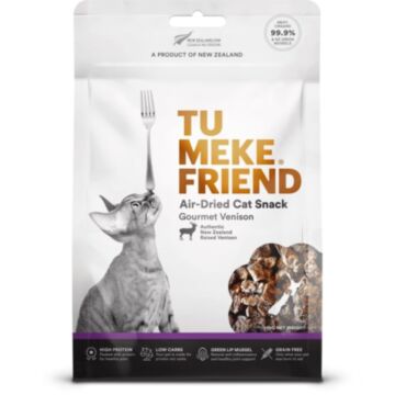 Tu Meke Friend Cat Snacks - Air-Dried Grain Free - Gourmet Venison 120g