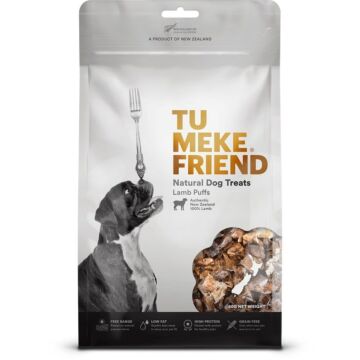 Tu Meke Friend Dog Treat - Air Dried Lamb Puffs 80g - EXP 30/04/2024