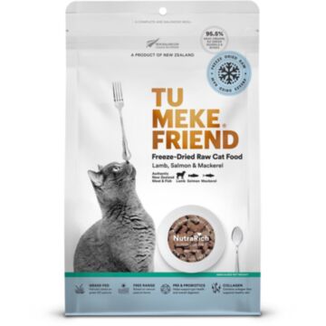 Tu Meke Friend Cat Food - Freeze-dried - Lamb Salmon & Chicken 280g