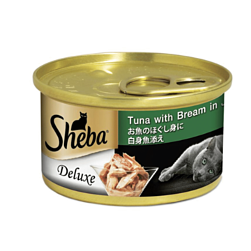 SHEBA Canned Cat Food - Tuna & Bream in Jelly 85G
