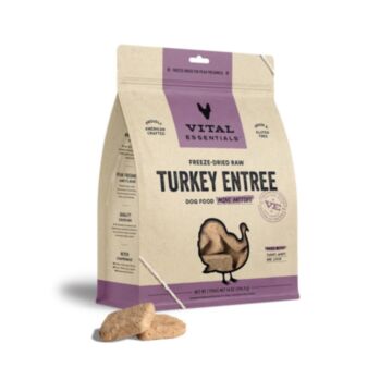 Vital Essentials Dog Food - Freeze-Dried Mini Patties - Turkey 14oz