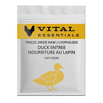 Vital Essentials Cat Food - Freeze-Dried Mini Nibs - Duck (Trial Pack)