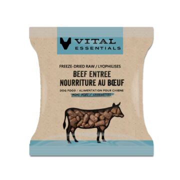 Vital Essentials Dog Food - Freeze-Dried (Mini Nibs) - Beef (Trial Pack)