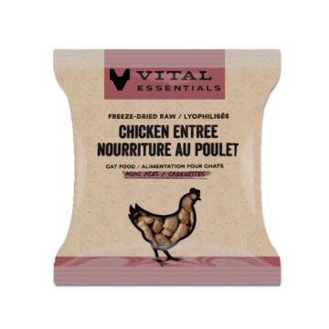 Vital Essentials Cat Food - Freeze-Dried Mini Nibs - Chicken (Trial Pack)
