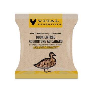 Vital Essentials Dog Food - Freeze-Dried Mini Nibs - Duck (Trial Pack)