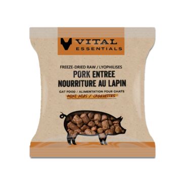 Vital Essentials Cat Food - Freeze-Dried Mini Nibs - Pork (Trial Pack)