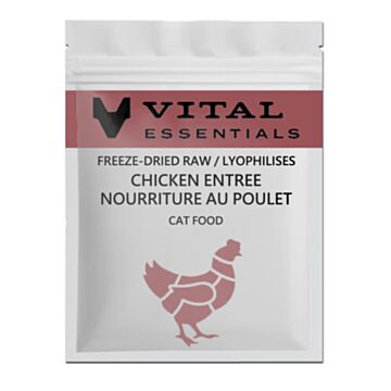 Vital Essentials Cat Food - Freeze-Dried Mini Patties - Chicken (Trial Pack)