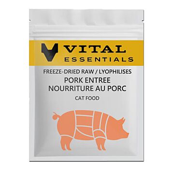 Vital Essentials 美國貓糧 - 凍乾脫水 迷你肉餅 - 豬肉 (試食裝)