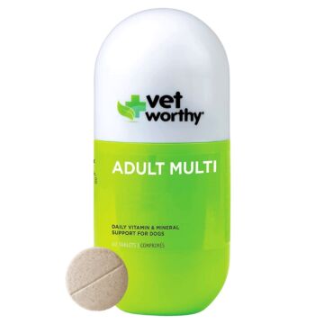 Vet Worthy Adult Dog Multi Supplement (Liver Flavor) 60 tablets