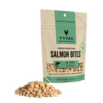 Vital Essentials Cat Treat - Freeze Dried Salmon Bites