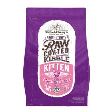Stella & Chewys Kitten Food - Raw Coated Kibble - Cage Free Chicken 2.5lb