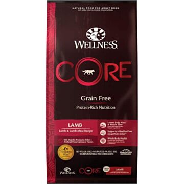 Wellness CORE Grain Free Dog Food - Lamb 22lb