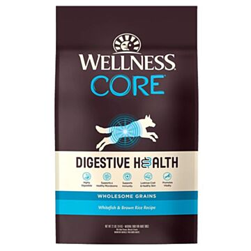 Wellness CORE Digestive Health Dog Food - Whitefish & Brown Rice 4lb