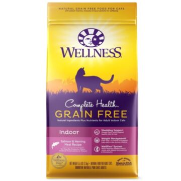 Wellness Complete Grain Free Cat Food - Indoor - Salmon & Herring
