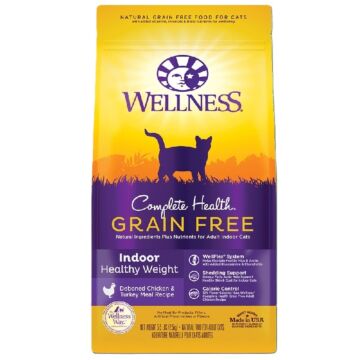 Wellness Complete Cat Food - Grain Free Indoor - Healthy Weight 5.5lb