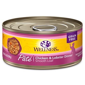 wellness complete health cat canned chicken lobster