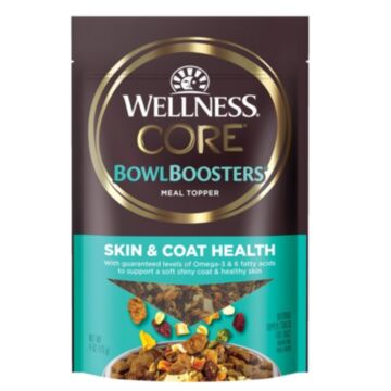 Wellness CORE Dog Functional Toppers - Bowl Boosters - Skin & Coat Health 4oz - EXP19/04/2024