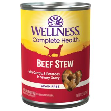 Wellness Dog Canned Food - Grain Free - Beef Stew with Carrots & Potatoes