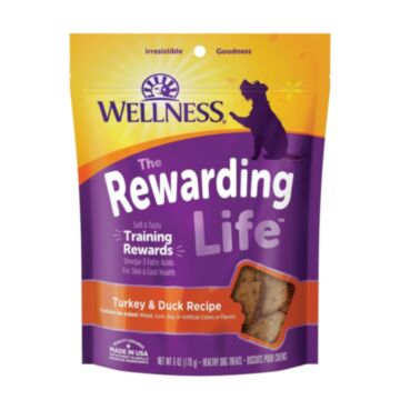 Wellness Dog Treat - Rewarding Life - Soft & Tasty Training Rewards - Turkey & Duck 6oz