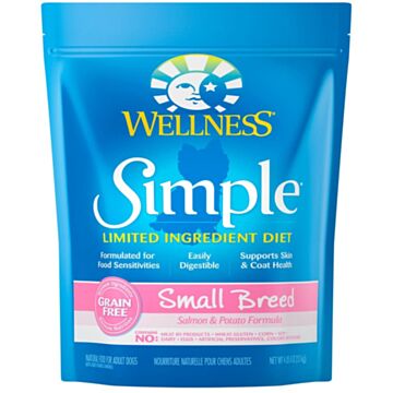 Wellness Simple Small Breed Grain Free Dog Food - Salmon & Potato (4lb 8oz)