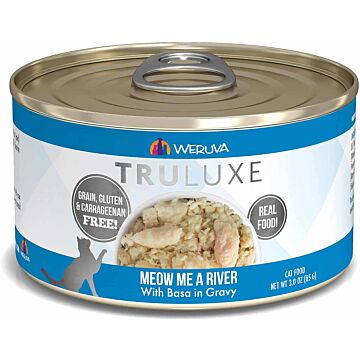 WERUVA TRULUXE Grain Free Cat Canned Food - Meow Me A River with Basa in gravy (6oz)