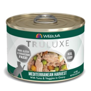 WERUVA TRULUXE Grain Free Cat Can - Mediterranean Harvest - Tuna & Veggies in Gravy 6oz
