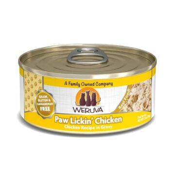 weruva cat canned food paw lickin chicken with chicken in gravy