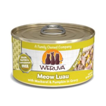 WERUVA Grain Free Cat Can - Meow Luau - Mackerel & Pumpkin