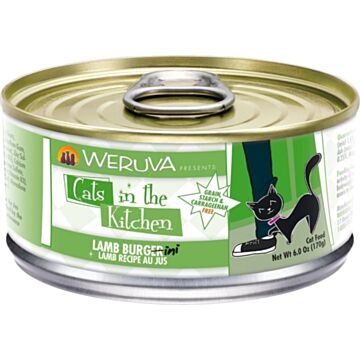 WERUVA Grain Free Cat Canned Food - Lamb Burgini with Lamb (6oz)