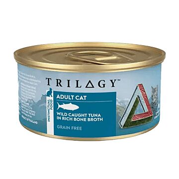 TRILOGY 貓主食罐頭 - 無穀物野生吞拿魚肉絲配高湯 85g