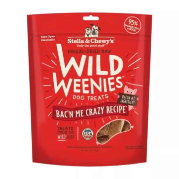 Stella & Chewys Dog Treat - Freeze-Dried Wild Weenies - Bacon Me Crazy 3oz