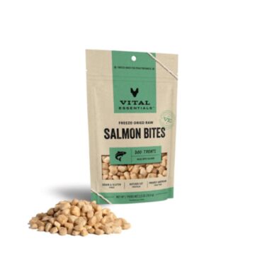 Vital Essentials Dog Treat - Freeze Dried Raw Salmon Bites 2.5oz