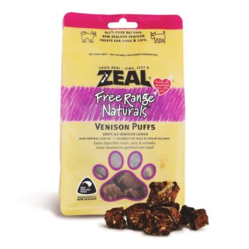 Zeal (Natural Pet Treats) - Venison Puffs (85g)