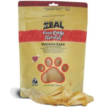Zeal Dog Treat - Natural Venison Ears 125g