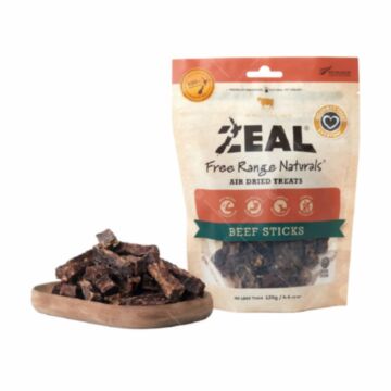Zeal Dog Treat - Natural Beef Sticks 125g