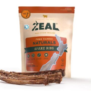 Zeal Dog Treat - Natural Spare Ribs 500g